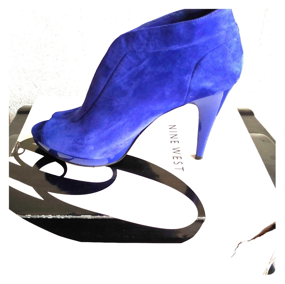 Nine West Royal Blue Booties